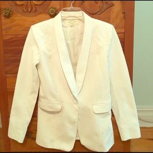 Textured white Rag & Bone jacket.